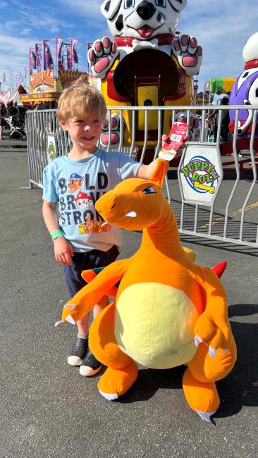 Boy with dragon