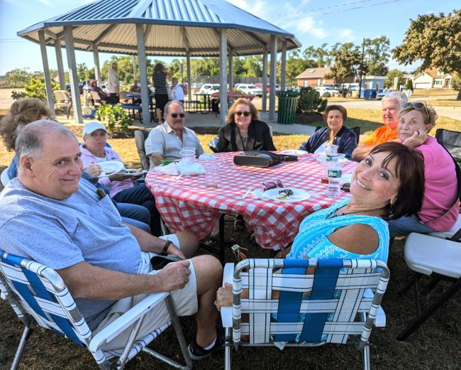 Second group at table